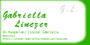 gabriella linczer business card